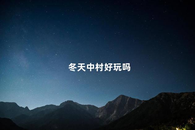 冬天中村好玩吗