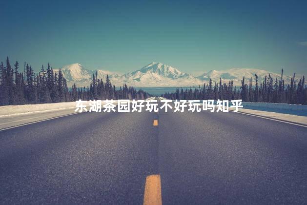 东湖茶园好玩不好玩吗知乎