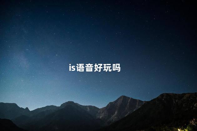 is语音好玩吗