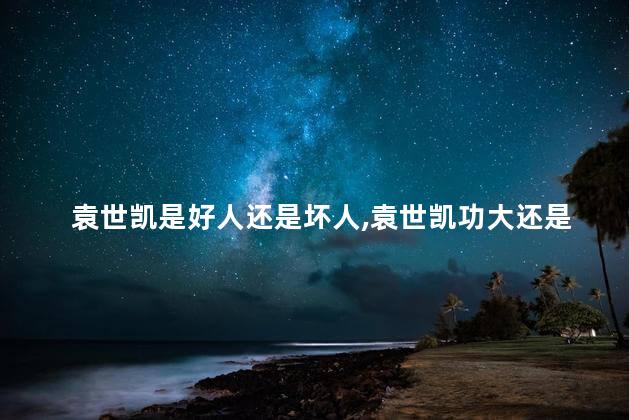 袁世凯是好人还是坏人，袁世凯功大还是过大