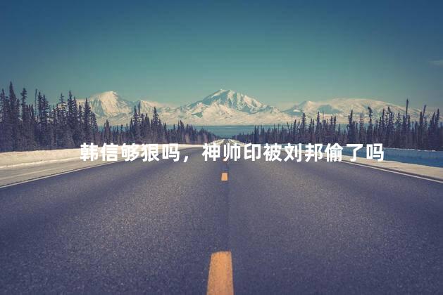 韩信够狠吗，神帅印被刘邦偷了吗